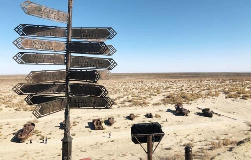 Aral Sea Tour from Nukus 1 night / 2 days - The yurt camp after sunset