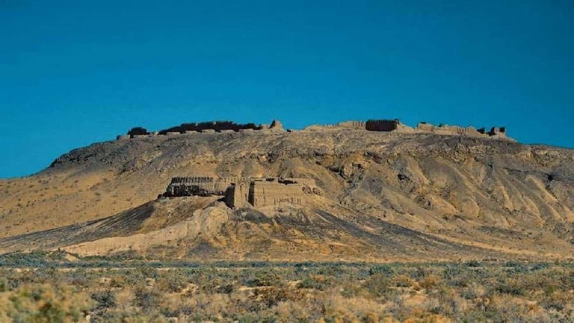 Daytrip from Khiva to Five Ancient Fortresses - Guldursun-Kala: a huge first stop with little left standing