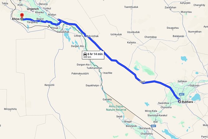 Private Bukhara-Khiva Transfer via Ancient Fortresses - Comfort details that matter over six hours