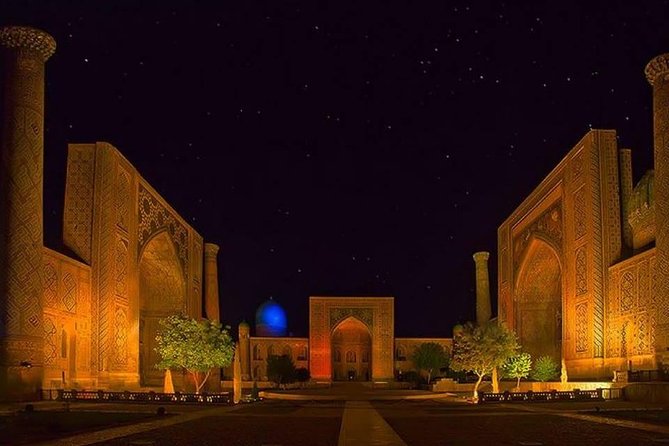 Samarkand day trip - Gur-i Amir: begin with Timur’s blue-domed mausoleum